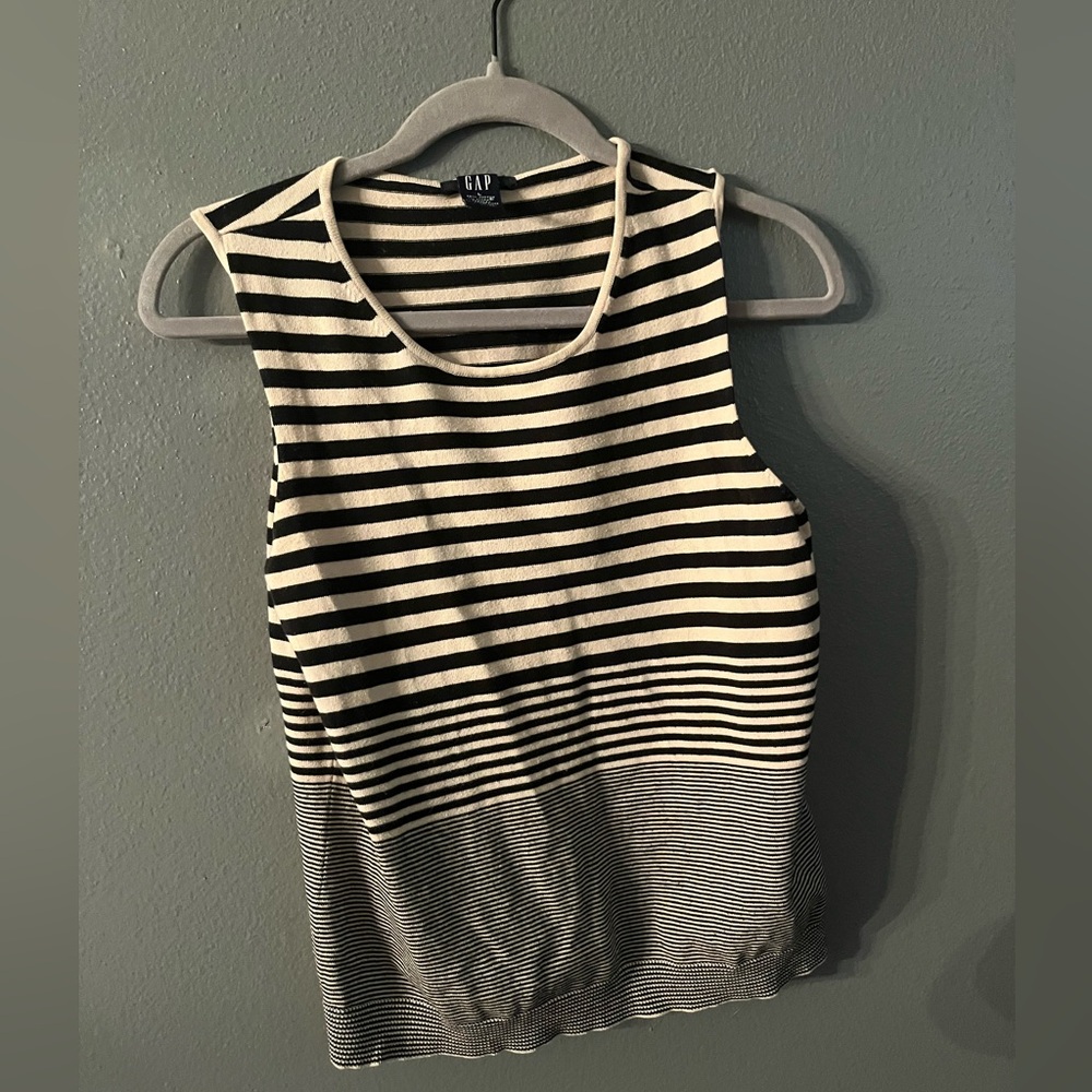 Gap striped knit tank top